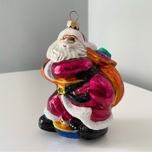 Santa with Sack of Gifts Ornament by Christopher Radko